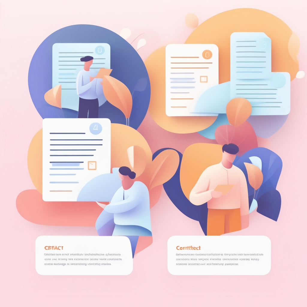 분양계약 해지 절차 4단계를 단계별로 보여주는 이미지