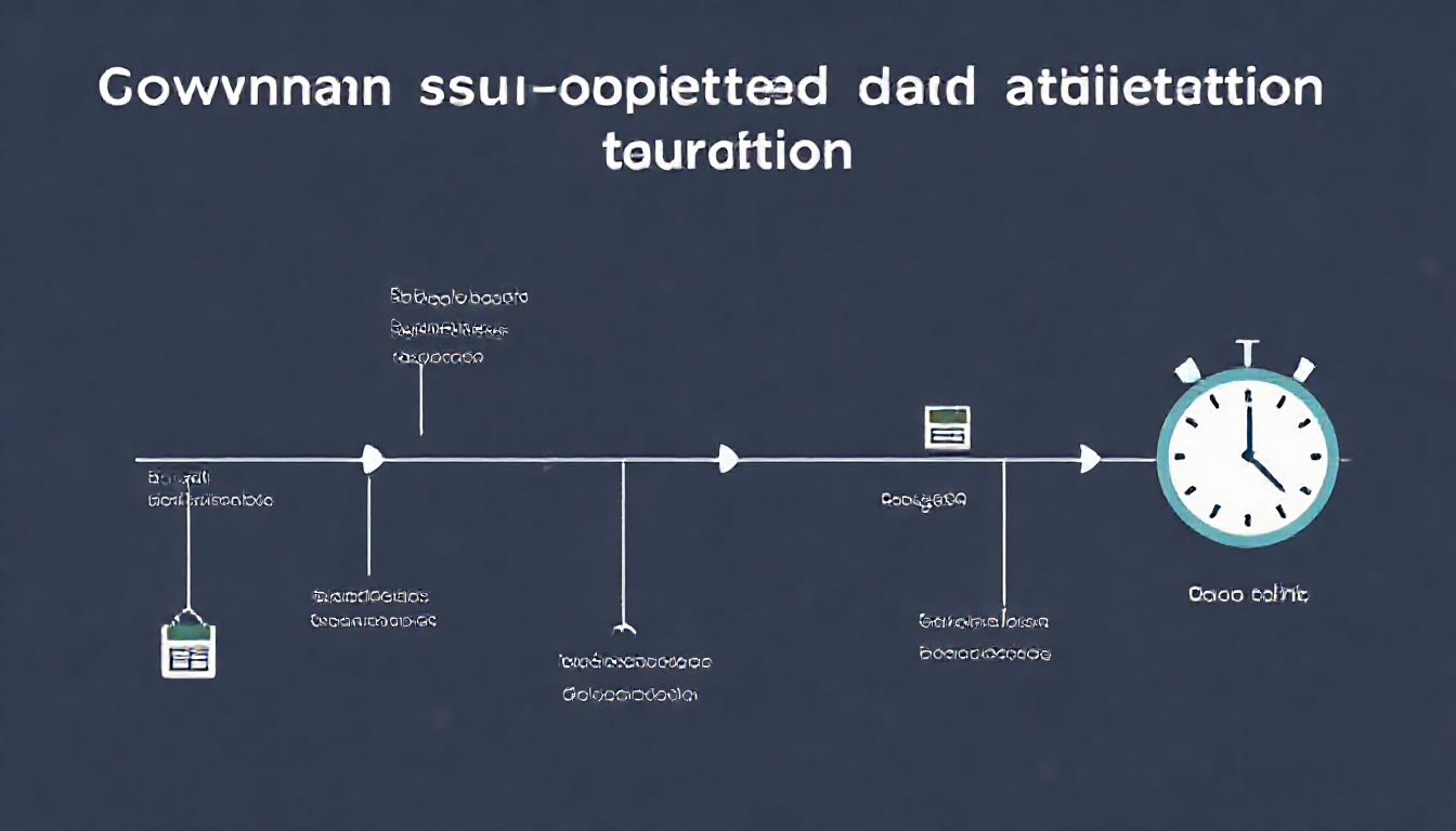 정부지원 채무조정 신청부터 확정까지 소요 기간과 절차를 단계별로 보여주는 타임라인 인포그래픽