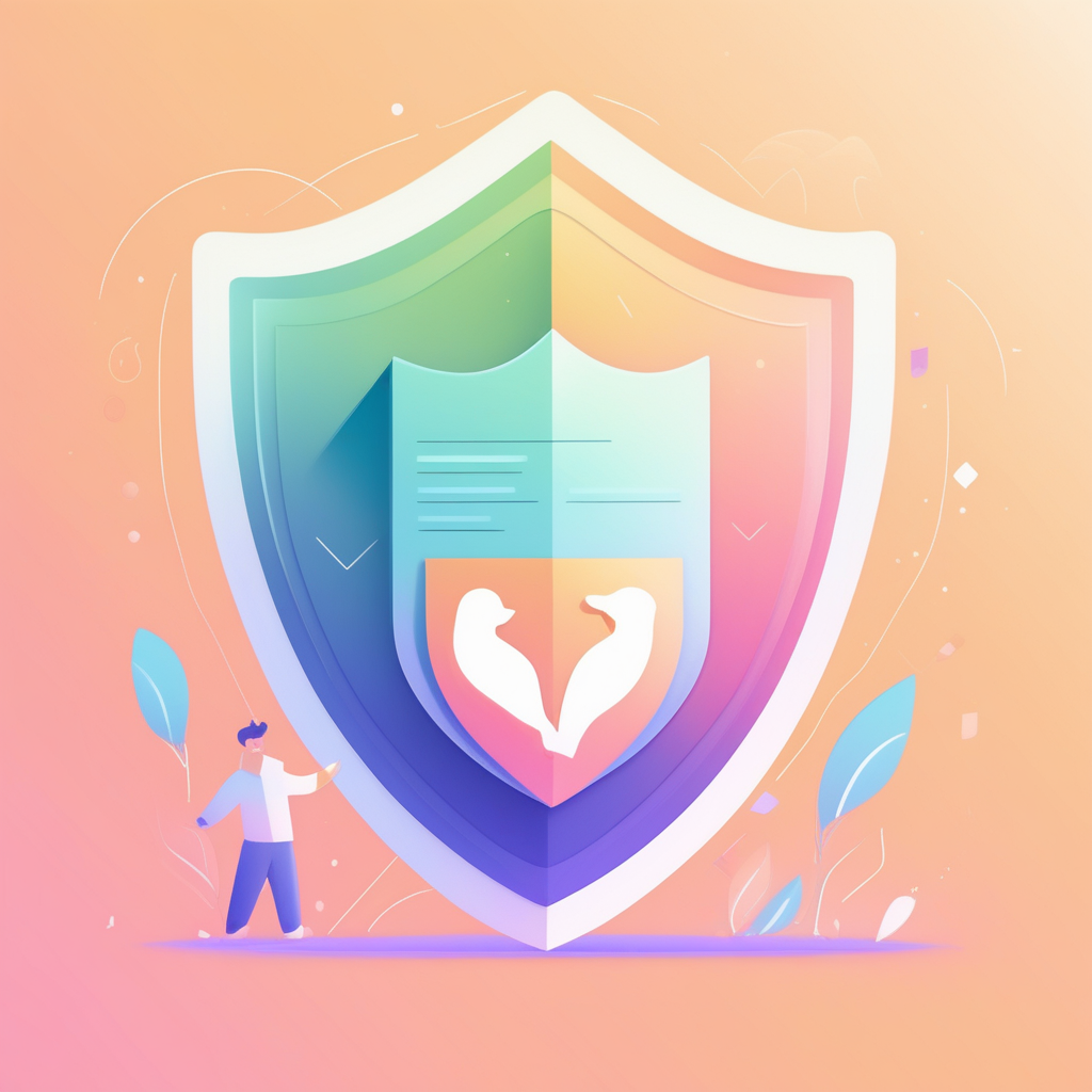 튼튼한 보험증권이 아기를 보호하는 최고의 선물임을 나타내는 이미지