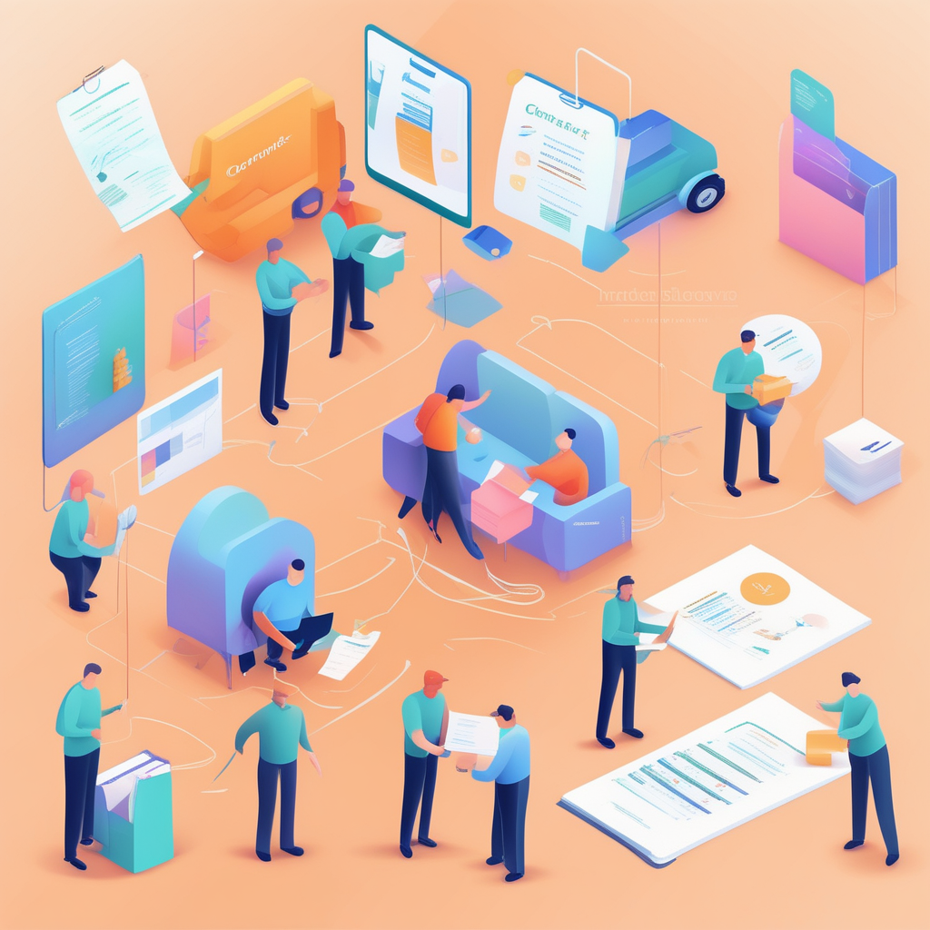 신뢰할 수 있는 공인 이삿짐센터 선택을 위한 상담 및 서류 확인 장면