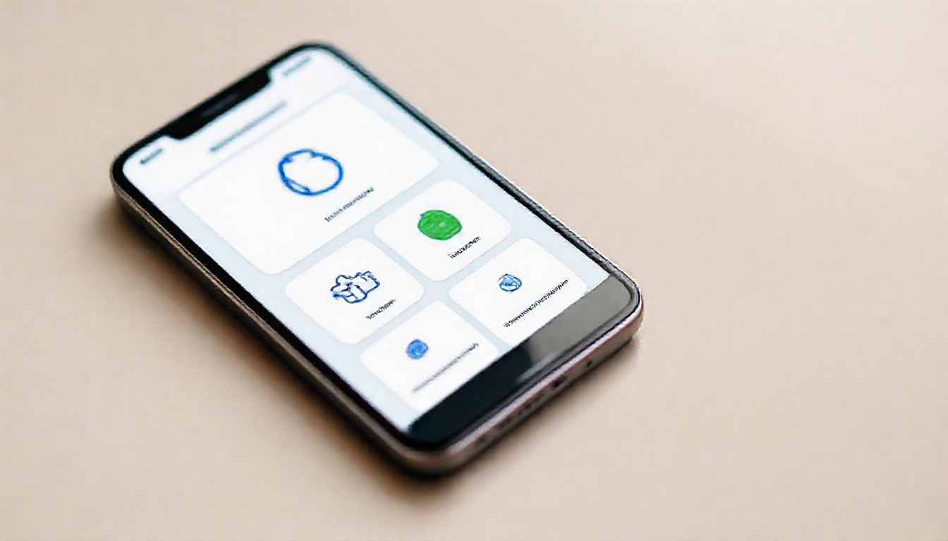 클라우드 SaaS 기반 모바일 출퇴근 관리 앱 인터페이스를 보여주는 스마트폰 화면