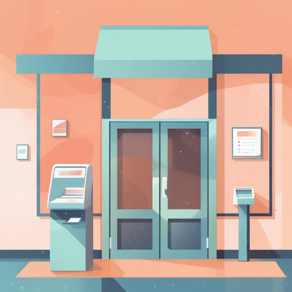 액막이 명태를 사업장 내 최적의 장소에 설치하는 위치와 방향을 보여주는 도식적 이미지