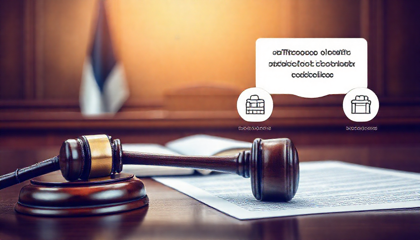 법원에서 진행되는 개인회생 절차와 높은 채무 탕감 효과를 상징하는 이미지