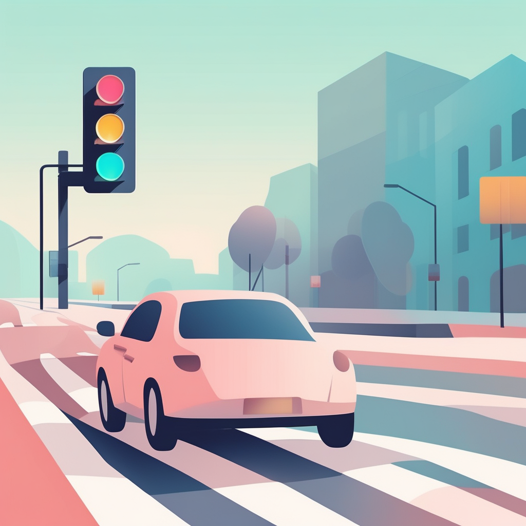 교차로 우회전 시 방향지시등 사용법 단계별 설명 이미지