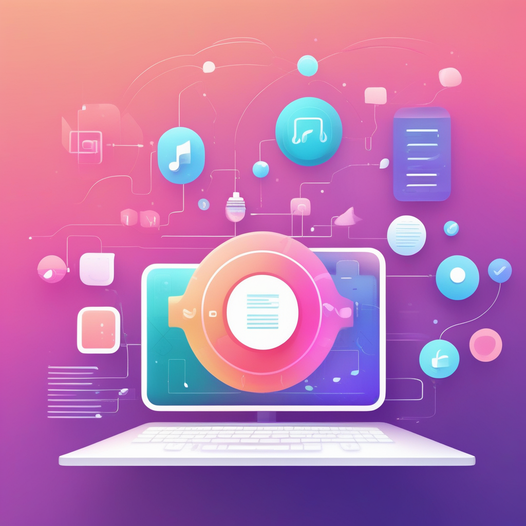 AI 기반 디지털 상품 아이디어와 수익 연결을 시각화한 이미지