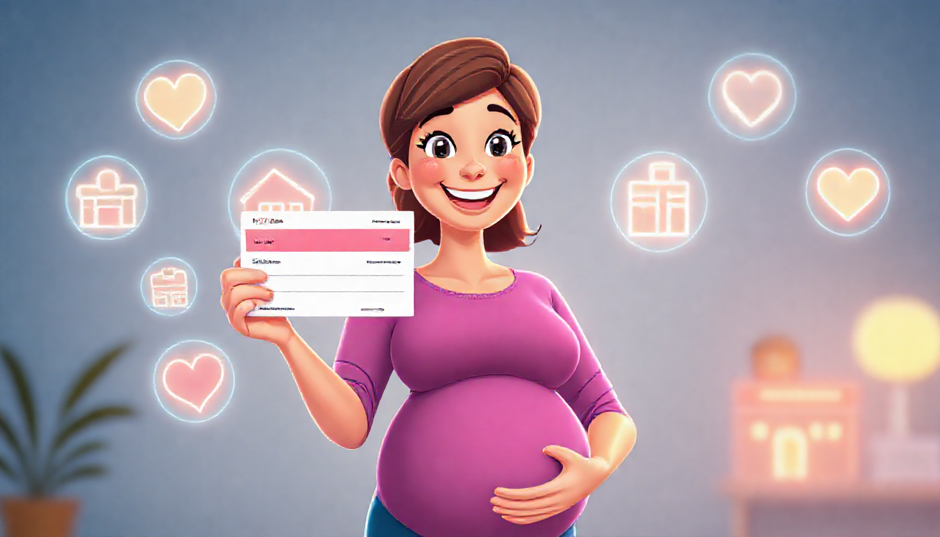 임신바우처 개념과 사용하는 의료 기관을 시각적으로 표현한 이미지