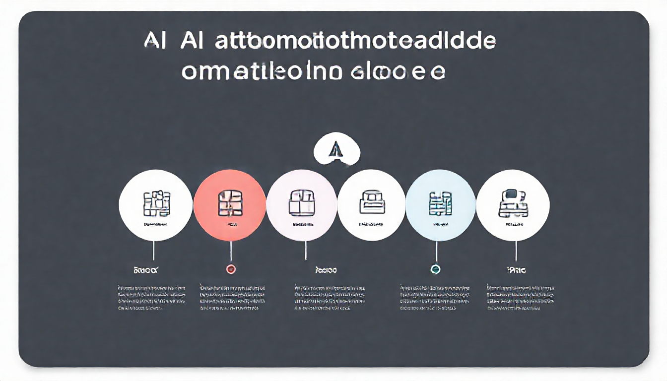 AI 업무자동화 도입 5단계 가이드 인포그래픽 이미지