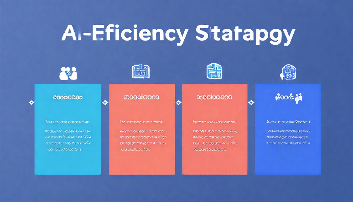 전사적 AI 업무 효율화 전략 4단계 로드맵 이미지