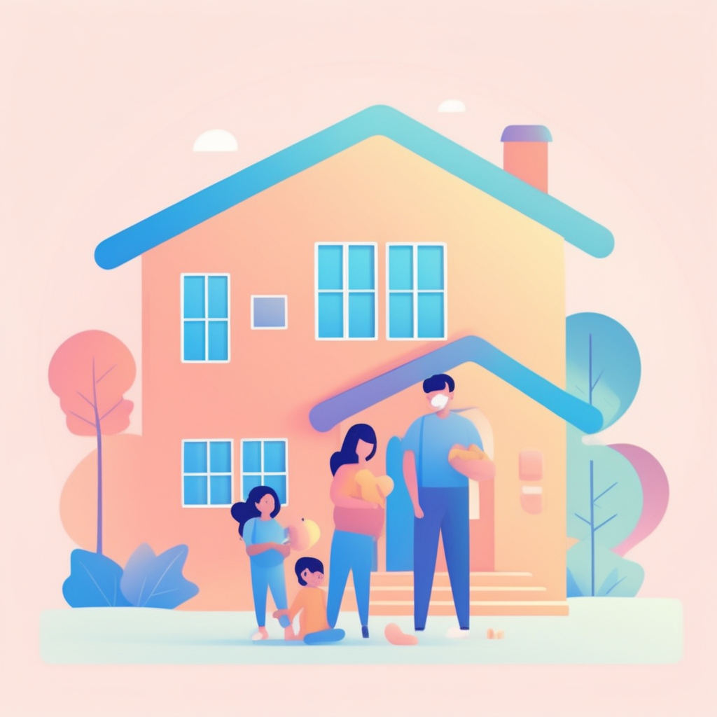 전기요금 30% 할인 혜택과 가정의 아동을 상징하는 이미지