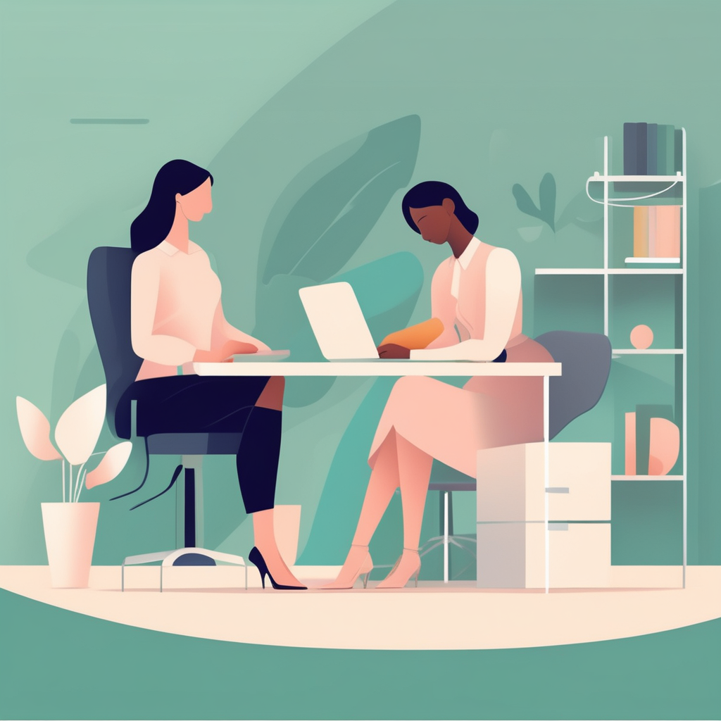 일하는 여성의 다양한 가구 유형을 보여주는 이미지