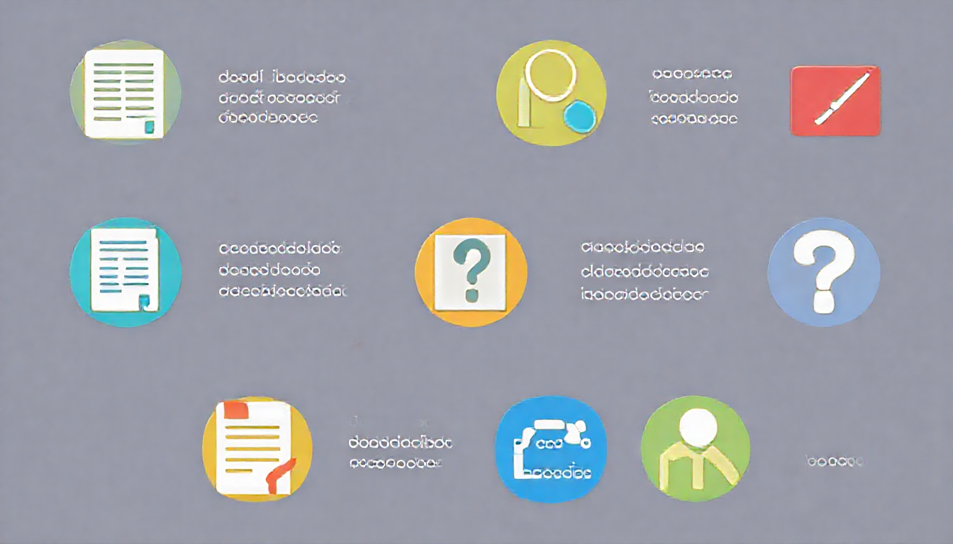 채무조정 관련 자주 묻는 질문을 아이콘으로 친근하게 표현한 이미지