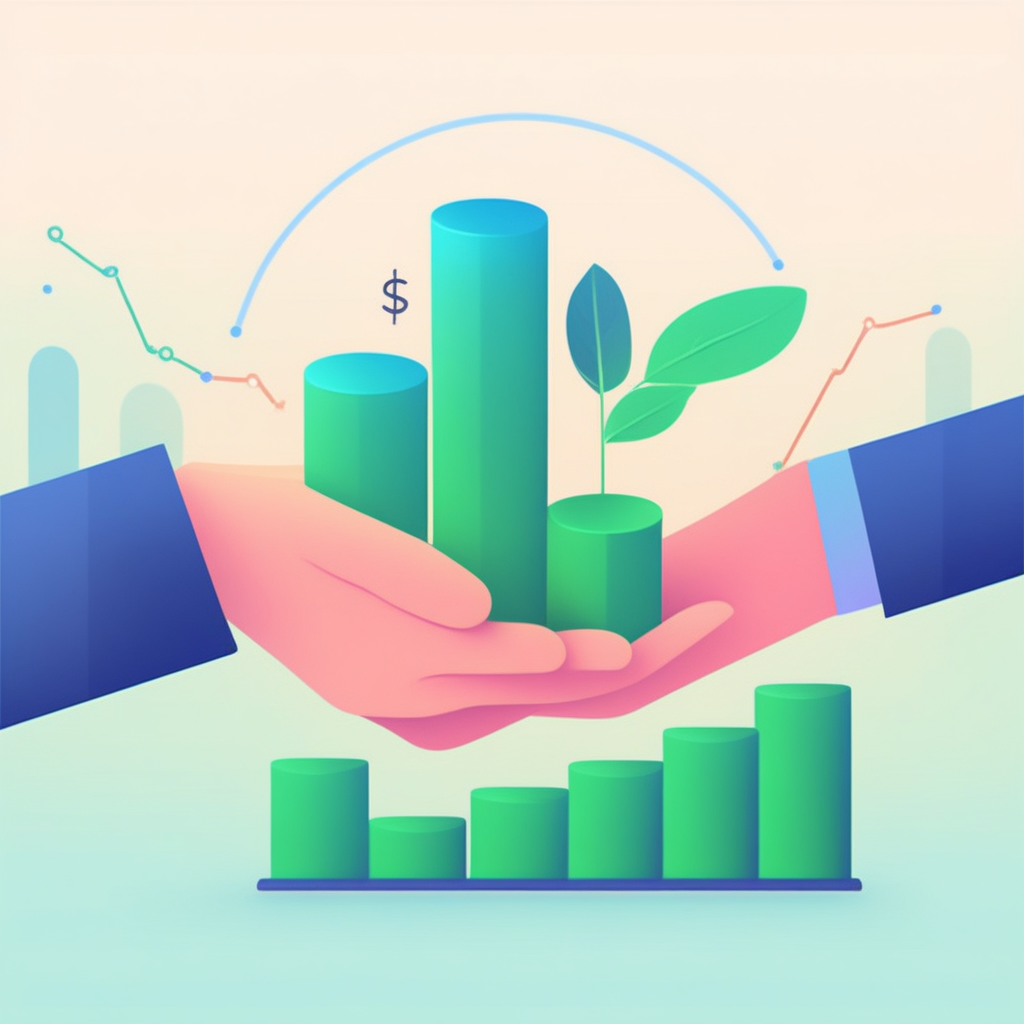 꾸준한 분배금 증가와 안정성을 강조하는 이미지