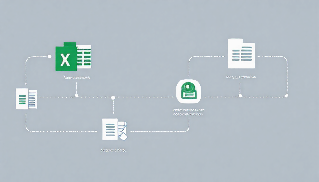 초급 사용자가 오피스 도구와 AI 챗봇으로 업무 보고서 자동화를 시작하는 이미지