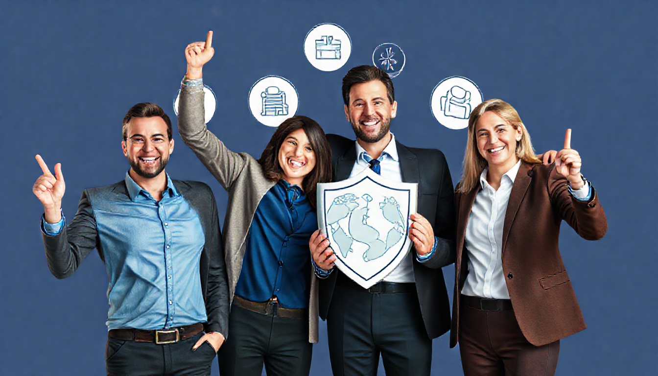 ISO 22000 인증의 5가지 핵심 이점을 나타내는 이미지