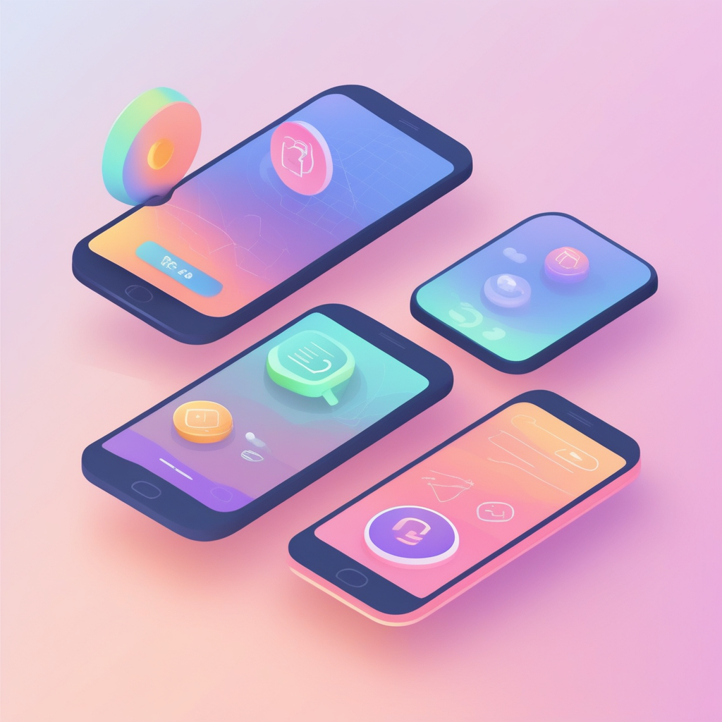 근로장려금 반기 신청 방법과 절차를 나타내는 모바일 앱, PC, 전화, 대리 신청 아이콘 모음 이미지