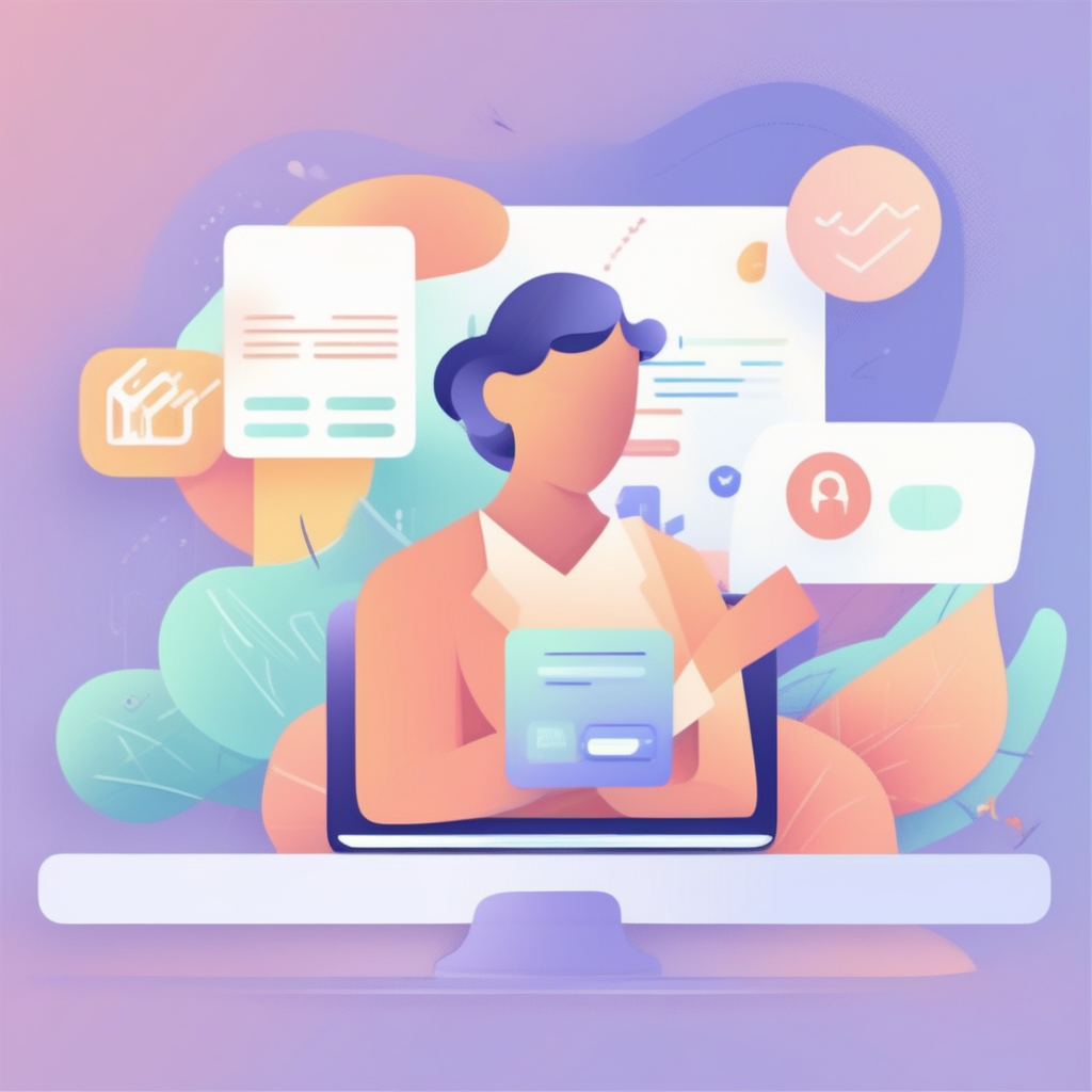 정부지원금 온라인 신청 절차를 단계별로 보여주는 이미지