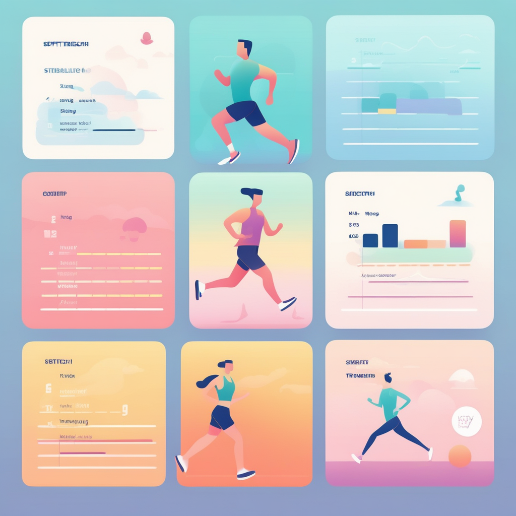 초보자와 중급자를 위한 주간 운동 플랜 표 이미지