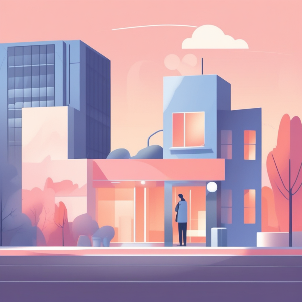 오프라인 현장 답사와 입지 조건을 점검하는 모습을 그린 이미지