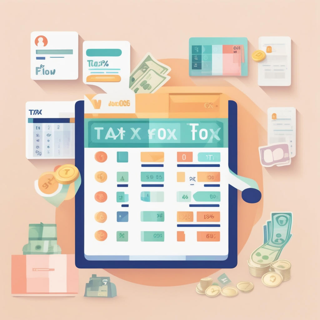 자영업자가 내는 종합소득세와 부가가치세를 설명하는 인포그래픽 이미지