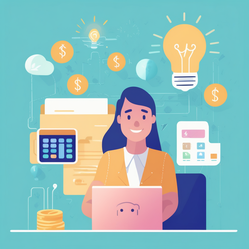 전기요금, 보험료 등 고정비 부담을 덜어주는 소상공인 지원금을 표현한 이미지