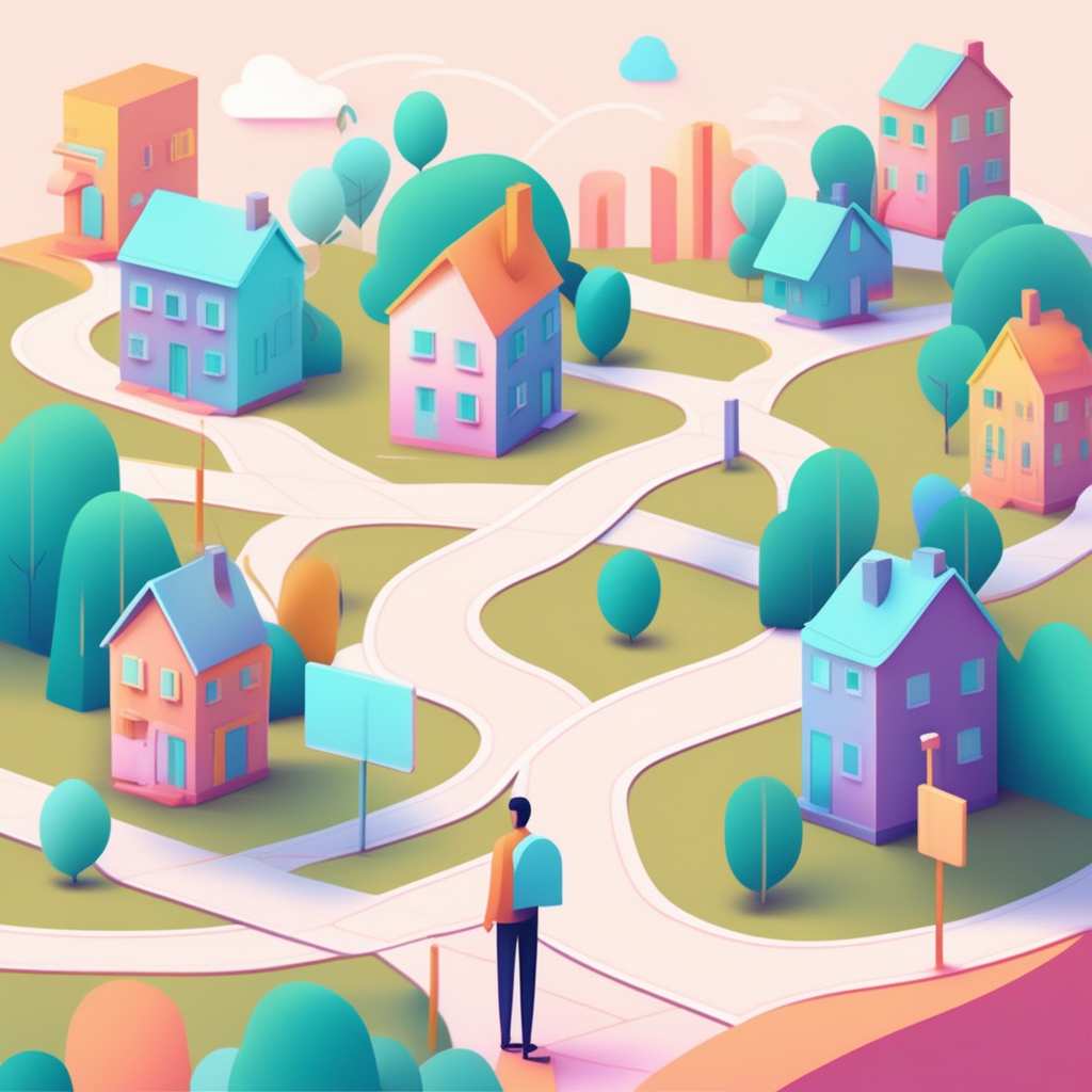 분양계약 해지 문제와 고민을 표현한 이미지