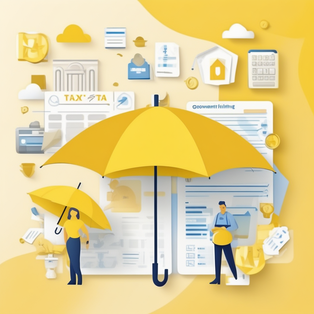 정부가 지원하는 소득공제 및 세액공제 전략을 나타내는 인포그래픽