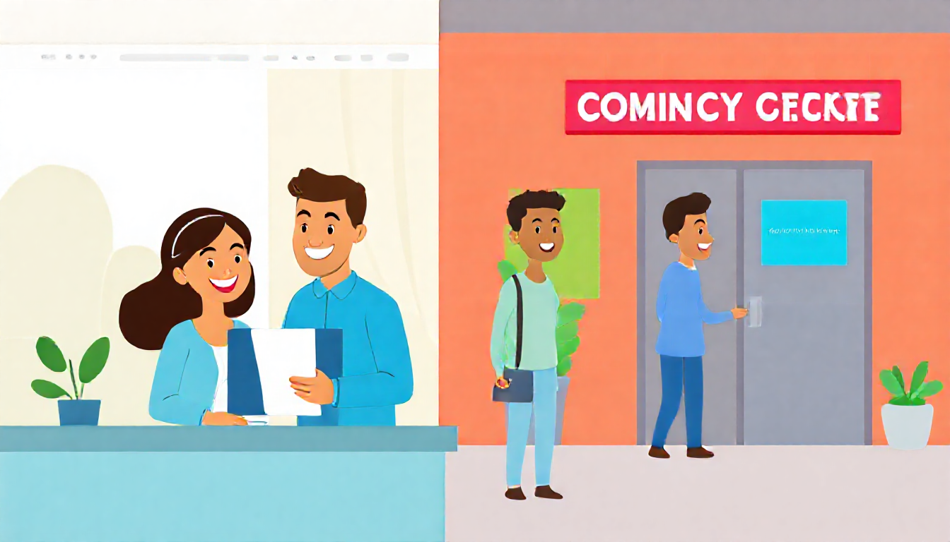 행복출산 원스톱 서비스로 출산 지원금을 신청하는 모습