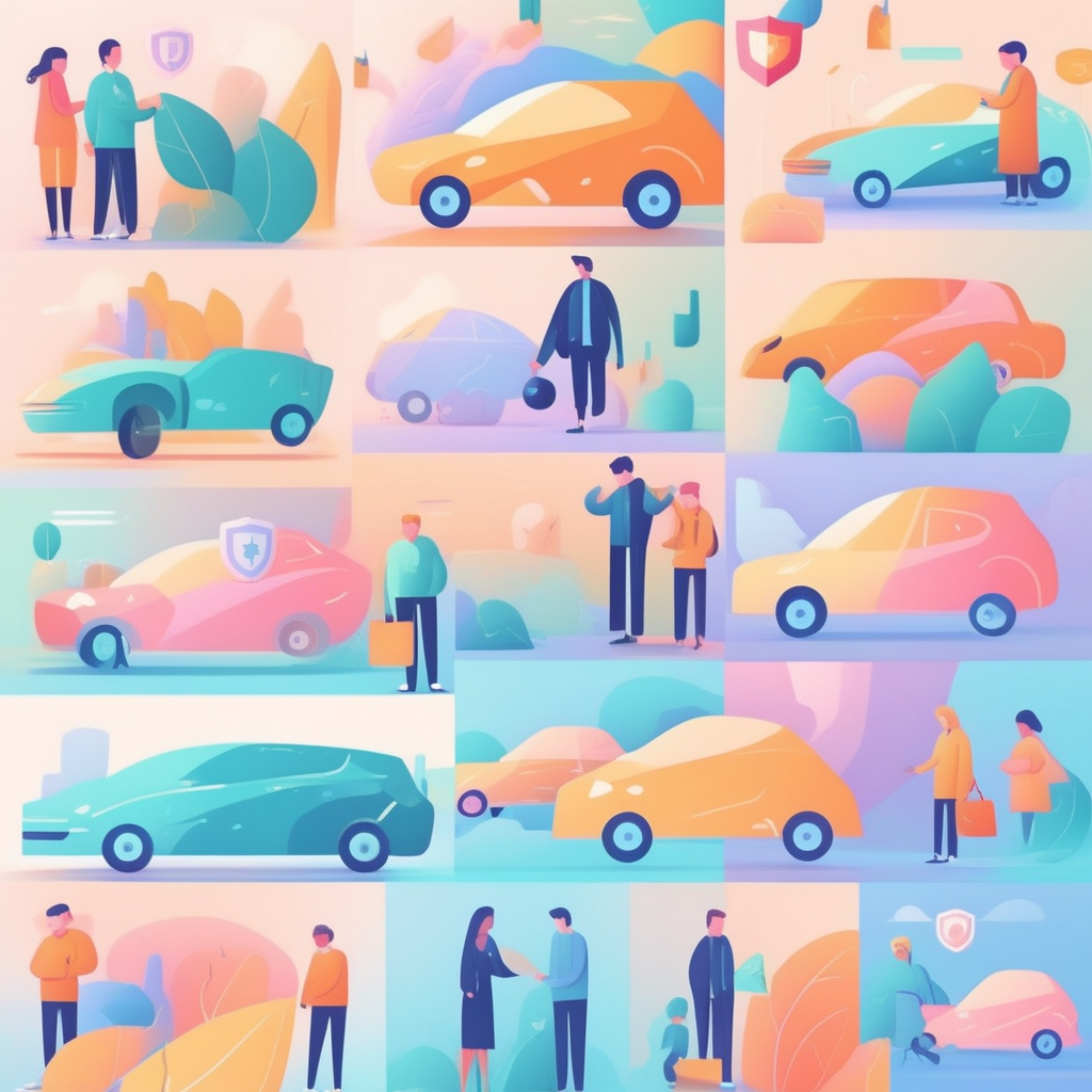 다른 자동차 운전담보 특약의 보장 범위와 재정적 보호를 나타낸 이미지