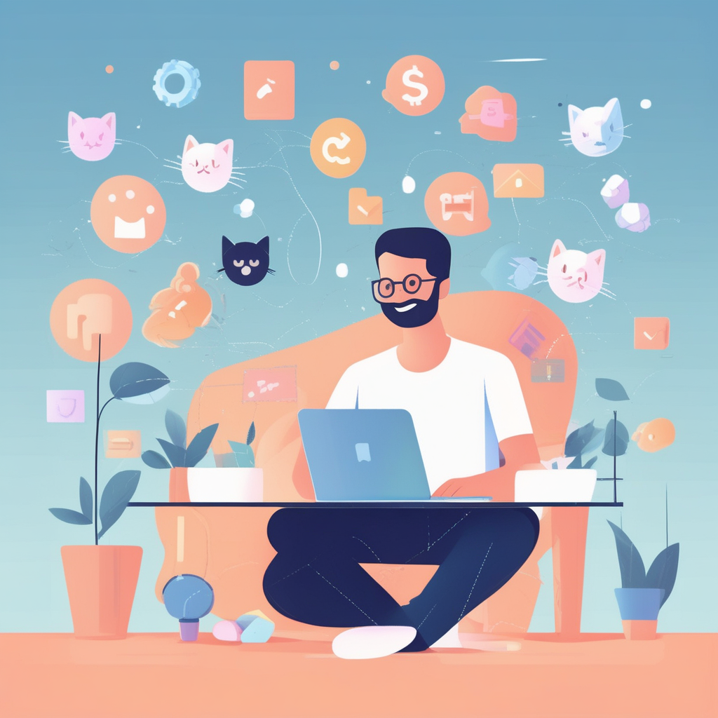 평범한 직장인이 AI 디자인으로 부수입을 얻는 모습