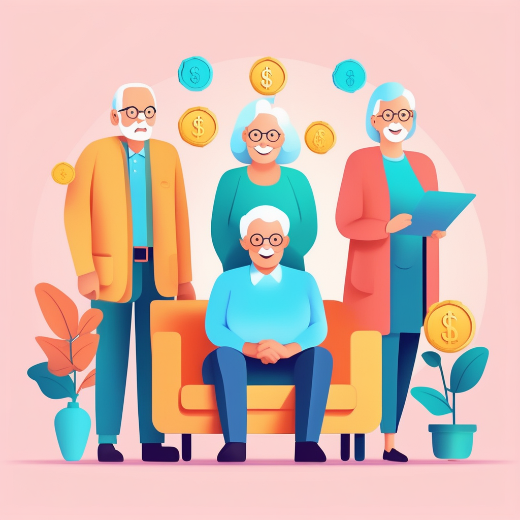 각 고령자 유형별 맞춤 절세 금융상품 추천 일러스트