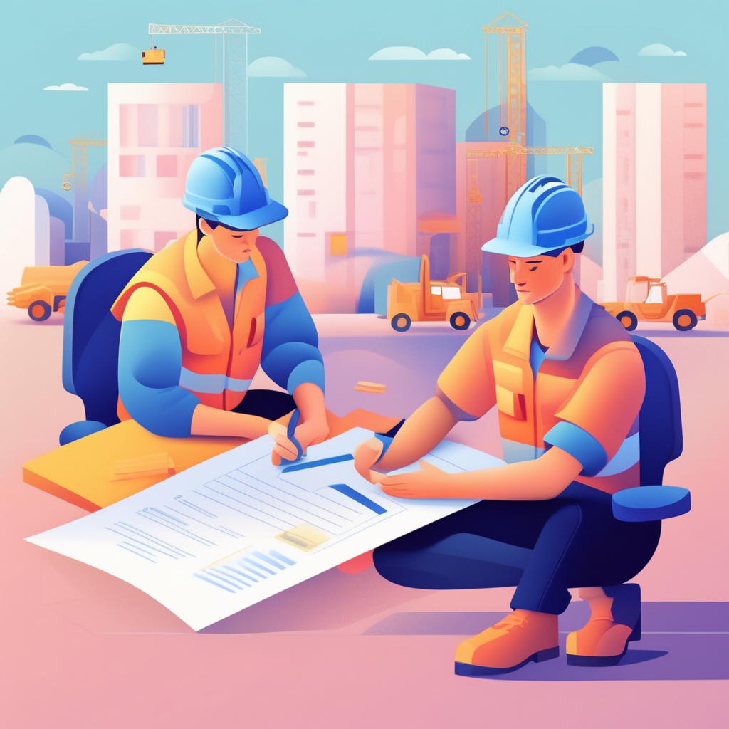 분양계약 해지 시 수분양자와 시행사의 책임 분담을 시각적으로 표현한 이미지