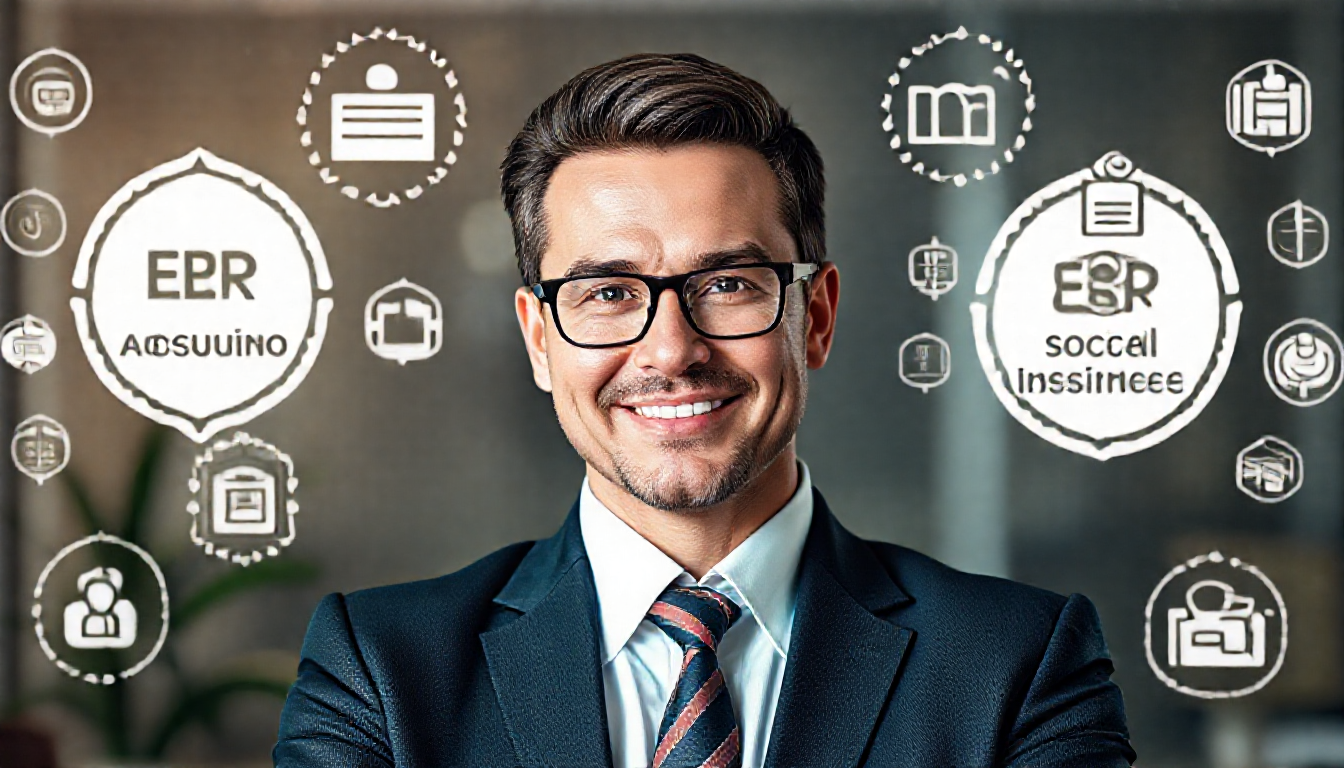 중소기업 인사총무 담당자의 전문성 및 자격증 취득을 상징하는 이미지