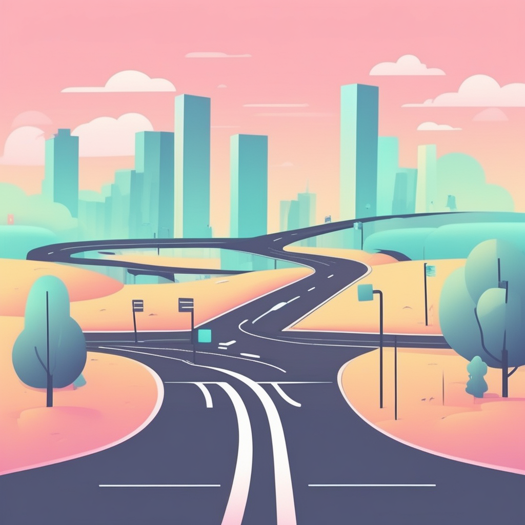 도로에서 방향지시등 켜는 정확한 타이밍을 나타내는 이미지