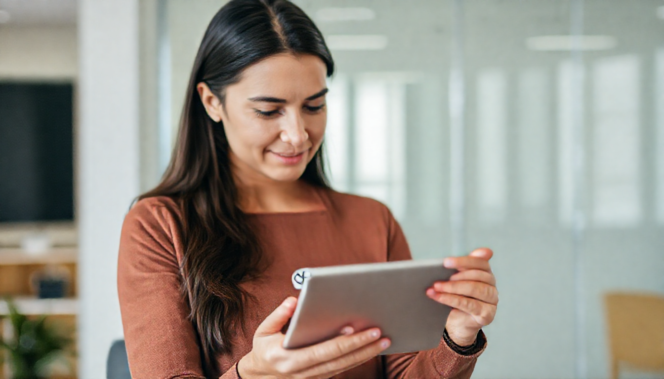 육아휴직 신청 자격 요건을 확인하는 직장인 부모
