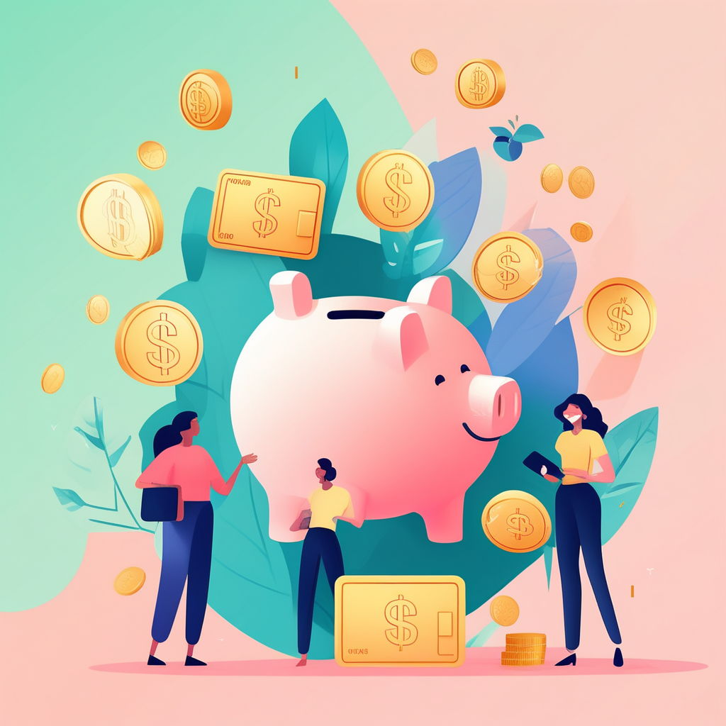 상생페이백 환급을 통해 소비가 소득으로 돌아오는 모습의 일러스트