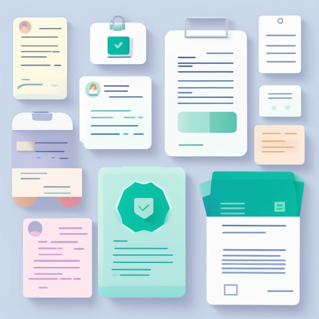 실업급여 신청서류 체크리스트를 시각화한 이미지