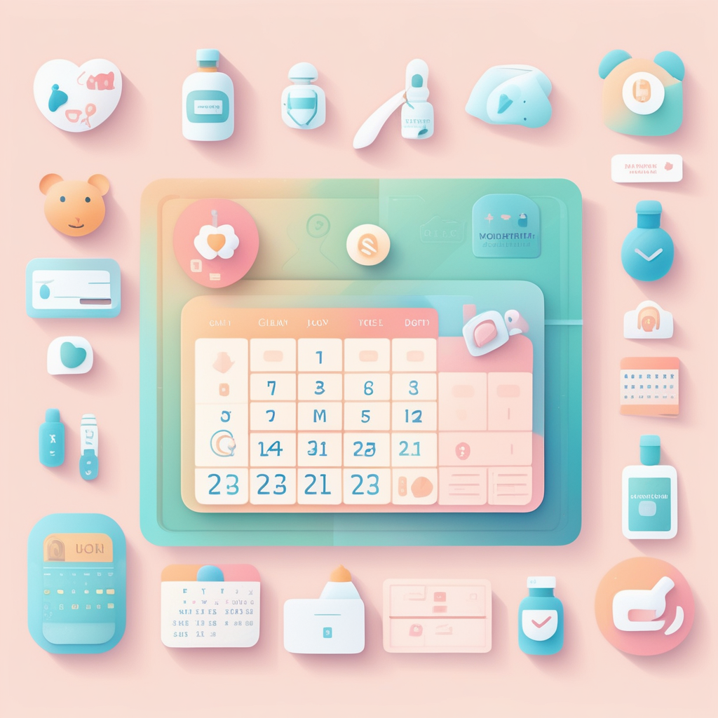 정부 공통 출산지원금의 주요 3가지 혜택을 상징하는 아이콘 모음