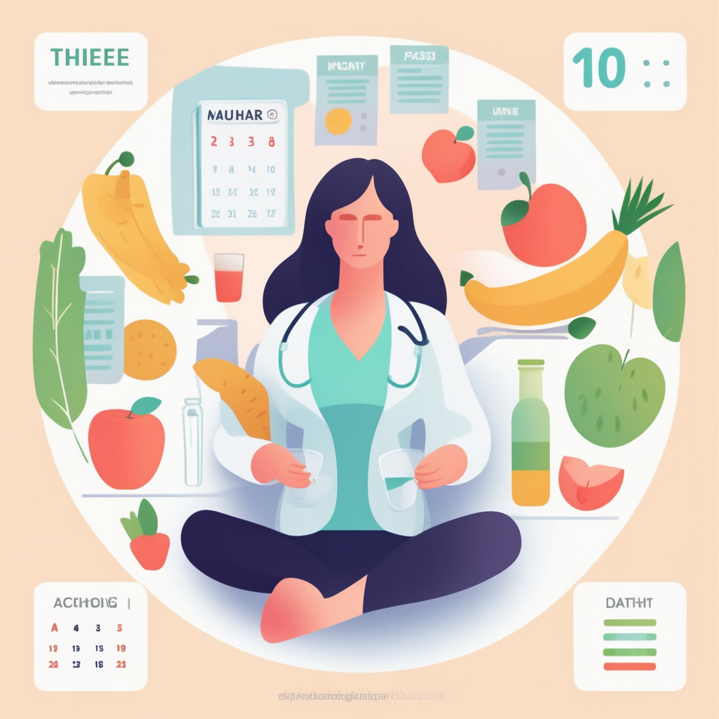 건강검진 2~3일 전 음주, 과식, 과로 금지를 나타내는 이미지